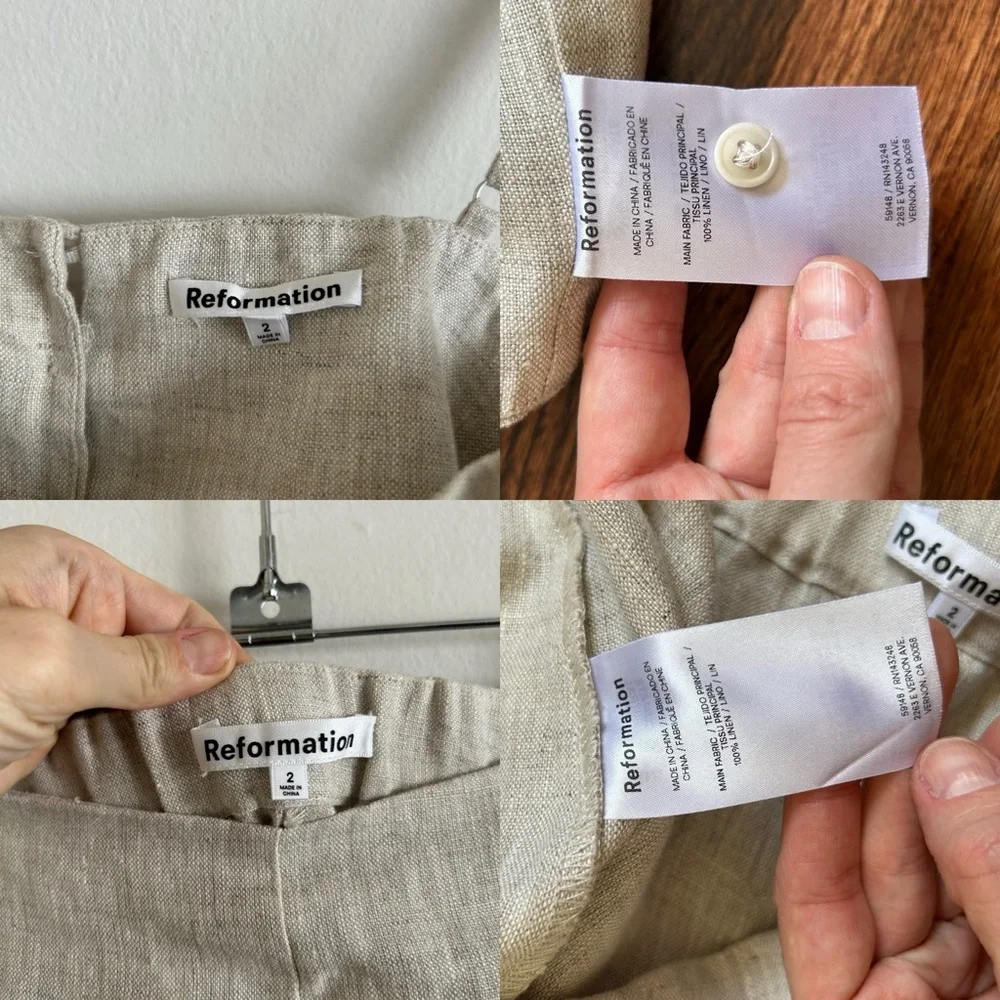 Reformation Cleo Linen Two Piece
